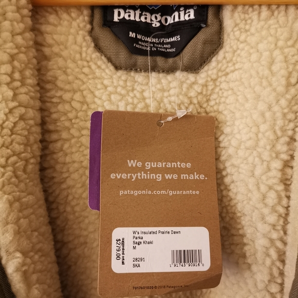 SOLD Patagonia Prairie Dawn Parka SZ M Sage Khaki - Picture 2 of 3